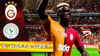 Galatasaray 5-0 Çaykur Rizespor | Trendyol Süper Lig 5.Hafta 2024/25 (Maç Özeti)