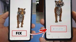 Google 3D Animals View in Your Space Not Showing \ Solve Problem