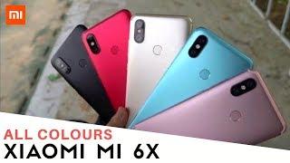 Xiaomi Mi 6X Colours: Black, Gold, Lake Blue, Pink, Red