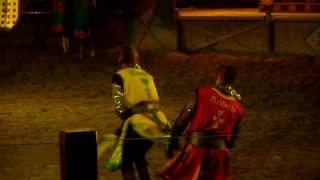 Fighting knights in "Medieval Times", Canevaworld Italy HD