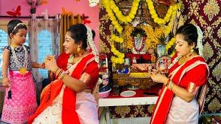 Big celebration for Stayanarayan puja And Borothakurer Aradhanaবিশাল আয়োজন