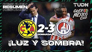 Resumen y goles | América 2-3 Atl San Luis | Grita México C22 - J4 | TUDN