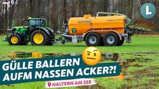Verspätetes Güllesilvester: Klappt das auf dem nassen Acker? | WDR Lokalzeit Land.Schafft.