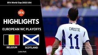 Belgium v Scotland | European Playoffs | EFA World Cup 2023 USA | PES 2021