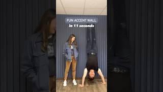 You can do this DIY! #diyroom #roommakover #accentwall #diyshorts #diy #shorts