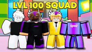 The ULTIMATE Level 100 Squad In Roblox Bedwars..