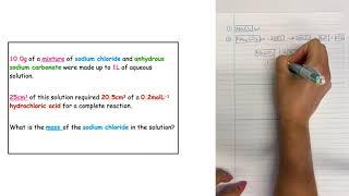 How to calculate the mass of a soluble salt in a mixture with another soluble substance