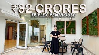 ₹32 Cr Sky Villa Penthouse | Sea & Racecourse Views in South Mumbai  