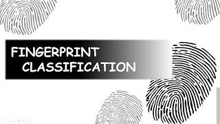 FINGERPRINT CLASSIFICATION- CLASSIFICATION FORMULA