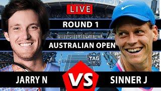 LIVE: Sinner vs Jarry • AUSTRALIAN OPEN Gameplay #Sinner #Jarry #Round1 #tennis #atp #AO