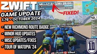 ZWIFT Game Update 1.76 // What's New? // Tour of Watopia '24