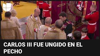 En video: Así fue la unción del Carlos III, el momento más sagrado de la coronación del rey