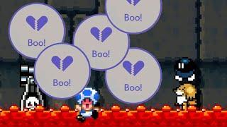 I BOO'ED EVERY LEVEL In This Run... — Mario Maker 2 Super Expert (No-Skips)