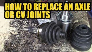 How to replace a axle or inner/outer CV joint on a Caddy mk 2  / Fellica .