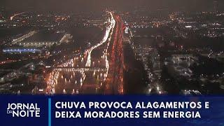 SP bate recorde de congestionamento no ano após fortes chuvas  | Jornal da Noite