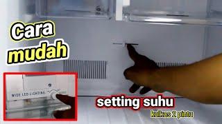 kulkas sharp 2 pintu tidak dingin yang bawah