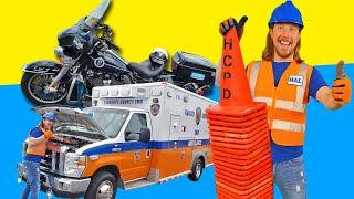 Handyman Hal drives an Ambulance | Police Rescue Vehicles