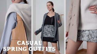 CASUAL SPRING OUTFITS. 7 ОБРАЗОВ НА ВЕСНУ. SPRING FASHION LOOKBOOK 2020. SPRING TRY-ON HAUL 2020