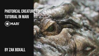 REALISTIC Creature Texturing Painting Tutorial Using Mari and Substance - By Zak Boxall