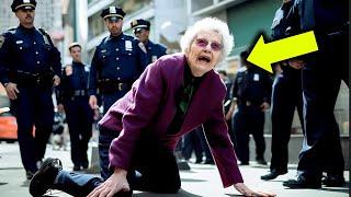 Officers Mock Elderly Woman. Their Faces Turn Pale Upon Learning Who Her Son Is