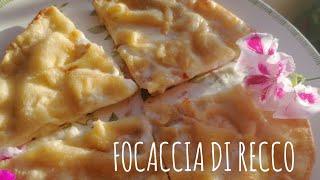 FOCACCIA AL FORMAGGIO (TIPO RECCO) con esubero di lievito madre