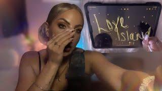 ASMR IPad Drawing & Clicky Whispering About Love Island USA Visual ASMR