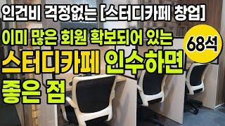 [스터디카페 양도 양수] 인건비 걱정없는 스터디카페 창업 많은 회원 확보되어 있는 스터디카페 인수하면 좋은 점