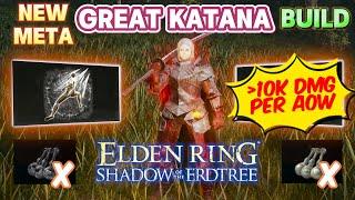 Elden Ring DLC GREAT KATANA Build - How to Build a Repeating Thrust Guide, Kill Radahn in 5 Aow