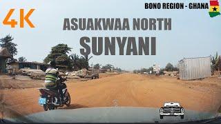 Asuakwaa North Drive Tour in Sunyani Ghana 4K