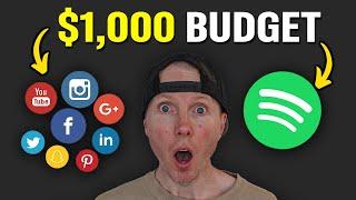 Where to spend $1000 budget marketing your song online
