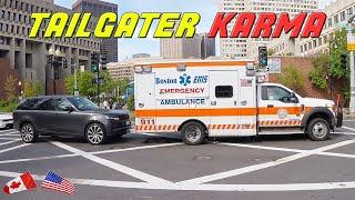 AMBULANCE BRAKE CHECKS TAILGATER