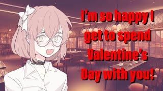 Fancy Valentine's Day date with your shy gf [F4A] [restaurant ambience] [wholesome gf asmr]