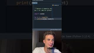 Genera 5 Números Aleatorios del 1 al 100 en Python 