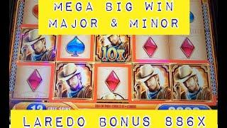 MEGA INSANE JACKPOT HANDPAY AND HUGE WINS ON LAREDO WMS