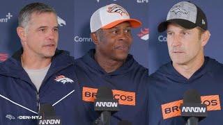 Denver Broncos OC Joe Lombardi, DC Vance Joseph, & STC Ben Kotwica PRESS CONFERENCE Week 11 Falcons