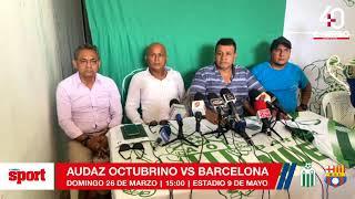 #EnVivo | Detalles de amistoso entre Audaz Octubrino y Barcelona SC.