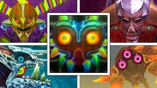 Legend Of Zelda: Majora's Mask 3D - All Bosses (NO DAMAGE)