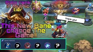 Perfect Savage For Bane|Solo Rank gameplay|MOBILE LEGENDS BANG BANG!