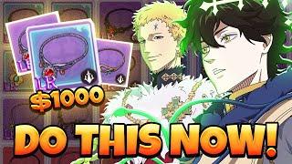 TAKE ADVANTAGE OF THIS UPDATE - $1000 ITEM IS NOW EASIER TO OBTAIN! | Black Clover Mobile