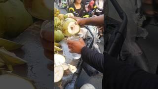 I Cut Open A Coconut Using Only A Piece Of Paper #shorts