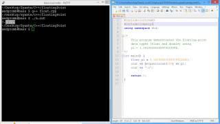 Programming example: Floating point