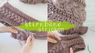 Strickstirnband Anleitung DIY Dienstag