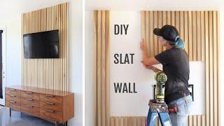 HARDWOOD Vertical Slat Wall | How To