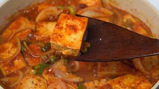 간단레시피 보기만해도 입맛 돋구는 밥위의 반찬 엄마표요리 두부조림 / Mom's Cooking Braised tofu