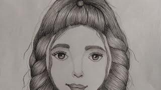 How easy to draw a Beautiful Girl Drawing || Easy Drawing Tutorial || @D-ART887