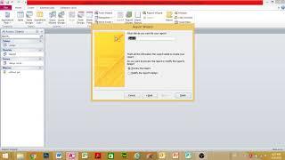 شرح انشاء نموذج وتقرير وماكرو باستخدام microsoft access