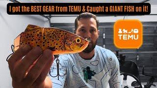 TEMU HAUL - I got the BEST GEAR from TEMU & Caught a GIANT FISH on it!!