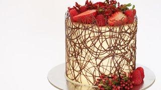 Chocolate Border Cake Tutorial- Rosie's Dessert Spot