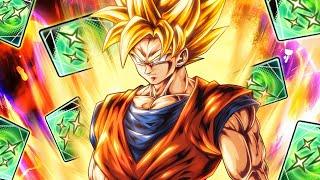 YEAH THEY MESSED UP LOL... I gave LF SSJ Goku INFINITE AOE GREEN CARDS!!! (Dragon Ball Legends)