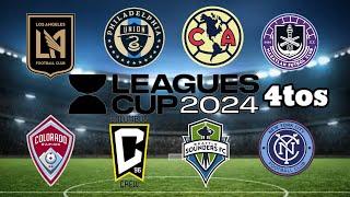 Cuartos de final leagues cup 2024 día y horarios #mls #ligamx